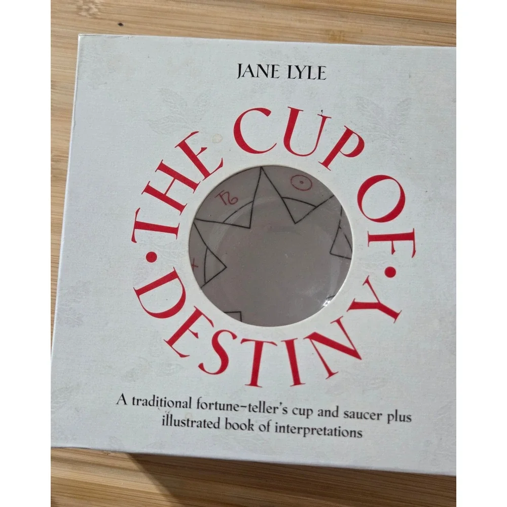 The Cup of Destiny Jane Lyle Fortune Telling Tea Leaf Reading Cup Saucer Kit
